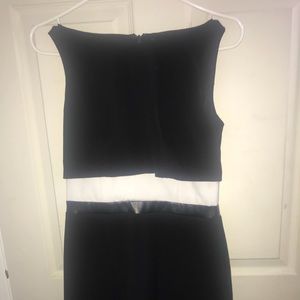 Casual Black and White Dress